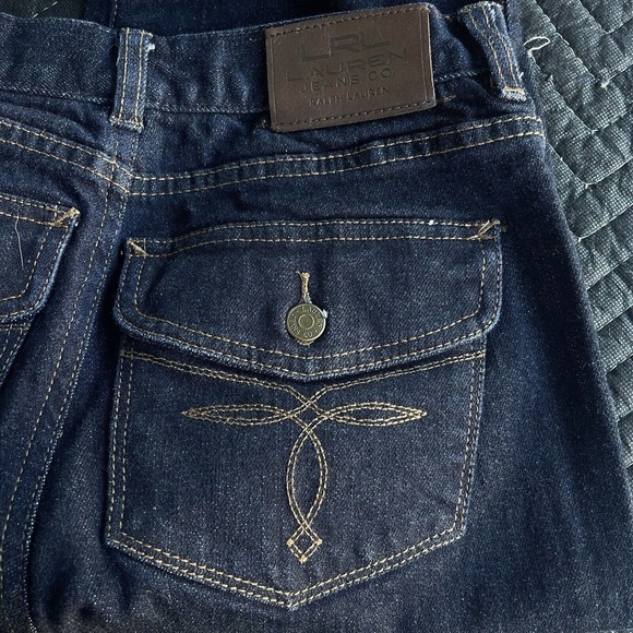 LRL Lauren Ralph‎ Lauren Jeans Womens Size 4 Dark Wash Bootcut Mid Rise Classic - Picture 3 of 13